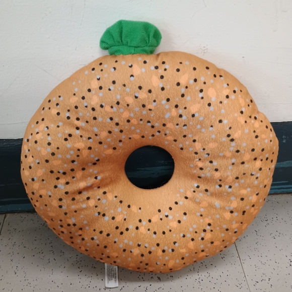 Five below fancy french bread Bagel with mustache plush - Picture 3 of 13